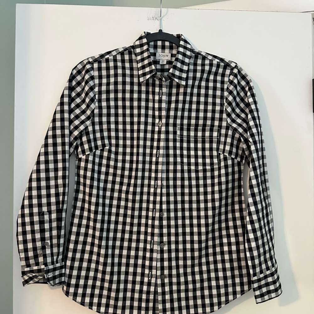 J. Crew Women’s Gingham Button-Down Shirt
